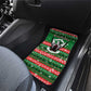 Sudan Christmas Car Mats Green Red Xmas Camel Snowflake and Coat of Arms - African Pride