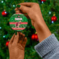 Sudan Christmas Ceramic Ornament Green Red Xmas Camel Snowflake and Coat of Arms - African Pride