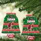 Sudan Christmas Ceramic Ornament Green Red Xmas Camel Snowflake and Coat of Arms - African Pride