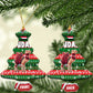 Sudan Christmas Ceramic Ornament Green Red Xmas Camel Snowflake and Coat of Arms - African Pride