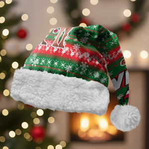 Sudan Christmas Santa Hat Green Red Xmas Camel Snowflake and Coat of Arms - African Pride