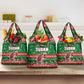 Sudan Christmas Grocery Bag Green Red Xmas Camel Snowflake and Coat of Arms - African Pride