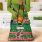 Sudan Christmas Grocery Bag Green Red Xmas Camel Snowflake and Coat of Arms - African Pride