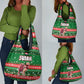 Sudan Christmas Grocery Bag Green Red Xmas Camel Snowflake and Coat of Arms - African Pride