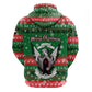 Sudan Christmas Hoodie Green Red Xmas Camel Snowflake and Coat of Arms - African Pride
