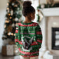 Sudan Christmas Kid Ugly Christmas Sweater Green Red Xmas Camel Snowflake and Coat of Arms - African Pride