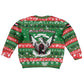 Sudan Christmas Kid Ugly Christmas Sweater Green Red Xmas Camel Snowflake and Coat of Arms - African Pride