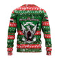 Sudan Christmas Ugly Christmas Sweater Green Red Xmas Camel Snowflake and Coat of Arms - African Pride