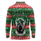 Sudan Christmas Long Sleeve Polo Shirt Green Red Xmas Camel Snowflake and Coat of Arms - African Pride