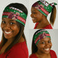 Sudan Christmas Neck Gaiter Green Red Xmas Camel Snowflake and Coat of Arms - African Pride
