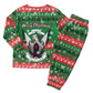 Sudan Christmas Pajama Set Green Red Xmas Camel Snowflake and Coat of Arms - African Pride