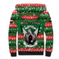 Sudan Christmas Sherpa Hoodie Green Red Xmas Camel Snowflake and Coat of Arms - African Pride