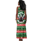 Sudan Christmas Tank Maxi Dress Green Red Xmas Camel Snowflake and Coat of Arms - African Pride