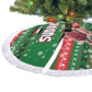 Sudan Christmas Tree Skirt Green Red Xmas Camel Snowflake and Coat of Arms - African Pride