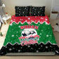 Sudan Christmas Bedding Set Red Green Black Xmas Santa Sleigh and Map - African Pride