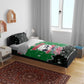 Sudan Christmas Bedding Set Red Green Black Xmas Santa Sleigh and Map - African Pride