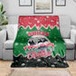 Sudan Christmas Blanket Red Green Black Xmas Santa Sleigh and Map - African Pride