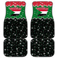 Sudan Christmas Car Mats Red Green Black Xmas Santa Sleigh and Map - African Pride
