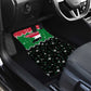Sudan Christmas Car Mats Red Green Black Xmas Santa Sleigh and Map - African Pride