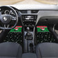 Sudan Christmas Car Mats Red Green Black Xmas Santa Sleigh and Map - African Pride