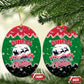 Sudan Christmas Ceramic Ornament Red Green Black Xmas Santa Sleigh and Map - African Pride