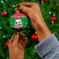 Sudan Christmas Ceramic Ornament Red Green Black Xmas Santa Sleigh and Map - African Pride