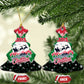 Sudan Christmas Ceramic Ornament Red Green Black Xmas Santa Sleigh and Map - African Pride