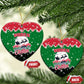Sudan Christmas Ceramic Ornament Red Green Black Xmas Santa Sleigh and Map - African Pride