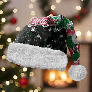 Sudan Christmas Santa Hat Red Green Black Xmas Santa Sleigh and Map - African Pride