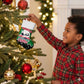 Sudan Christmas Stocking Red Green Black Xmas Santa Sleigh and Map - African Pride