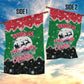 Sudan Christmas Garden Flag Red Green Black Xmas Santa Sleigh and Map - African Pride