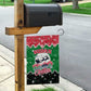 Sudan Christmas Garden Flag Red Green Black Xmas Santa Sleigh and Map - African Pride