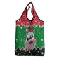 Sudan Christmas Grocery Bag Red Green Black Xmas Santa Sleigh and Map - African Pride