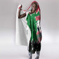 Sudan Christmas Hooded Blanket Red Green Black Xmas Santa Sleigh and Map - African Pride