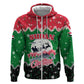 Sudan Christmas Hoodie Red Green Black Xmas Santa Sleigh and Map - African Pride