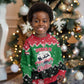 Sudan Christmas Kid Ugly Christmas Sweater Red Green Black Xmas Santa Sleigh and Map - African Pride