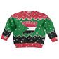 Sudan Christmas Kid Ugly Christmas Sweater Red Green Black Xmas Santa Sleigh and Map - African Pride