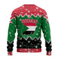 Sudan Christmas Ugly Christmas Sweater Red Green Black Xmas Santa Sleigh and Map - African Pride