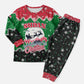 Sudan Christmas Pajama Set Red Green Black Xmas Santa Sleigh and Map - African Pride