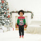 Sudan Christmas Pajama Set Red Green Black Xmas Santa Sleigh and Map - African Pride