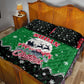 Sudan Christmas Quilt Bed Set Red Green Black Xmas Santa Sleigh and Map - African Pride