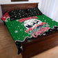 Sudan Christmas Quilt Bed Set Red Green Black Xmas Santa Sleigh and Map - African Pride
