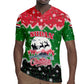 Sudan Christmas Rugby Jersey Red Green Black Xmas Santa Sleigh and Map - African Pride