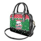 Sudan Christmas Shoulder Handbag Red Green Black Xmas Santa Sleigh and Map - African Pride