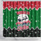 Sudan Christmas Shower Curtain Red Green Black Xmas Santa Sleigh and Map - African Pride