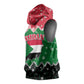 Sudan Christmas Sleeveless Hoodie Red Green Black Xmas Santa Sleigh and Map - African Pride