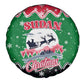 Sudan Christmas Spare Tire Cover Red Green Black Xmas Santa Sleigh and Map - African Pride