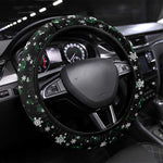 Sudan Christmas Steering Wheel Cover Red Green Black Xmas Santa Sleigh and Map - African Pride