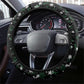 Sudan Christmas Steering Wheel Cover Red Green Black Xmas Santa Sleigh and Map - African Pride