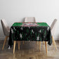 Sudan Christmas Tablecloth Red Green Black Xmas Santa Sleigh and Map - African Pride